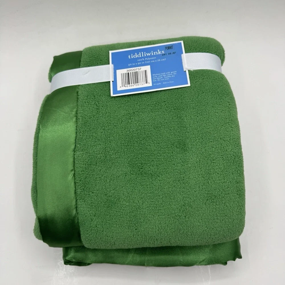 Tiddliwinks Solid Forest Green Satin Trim Soft 40